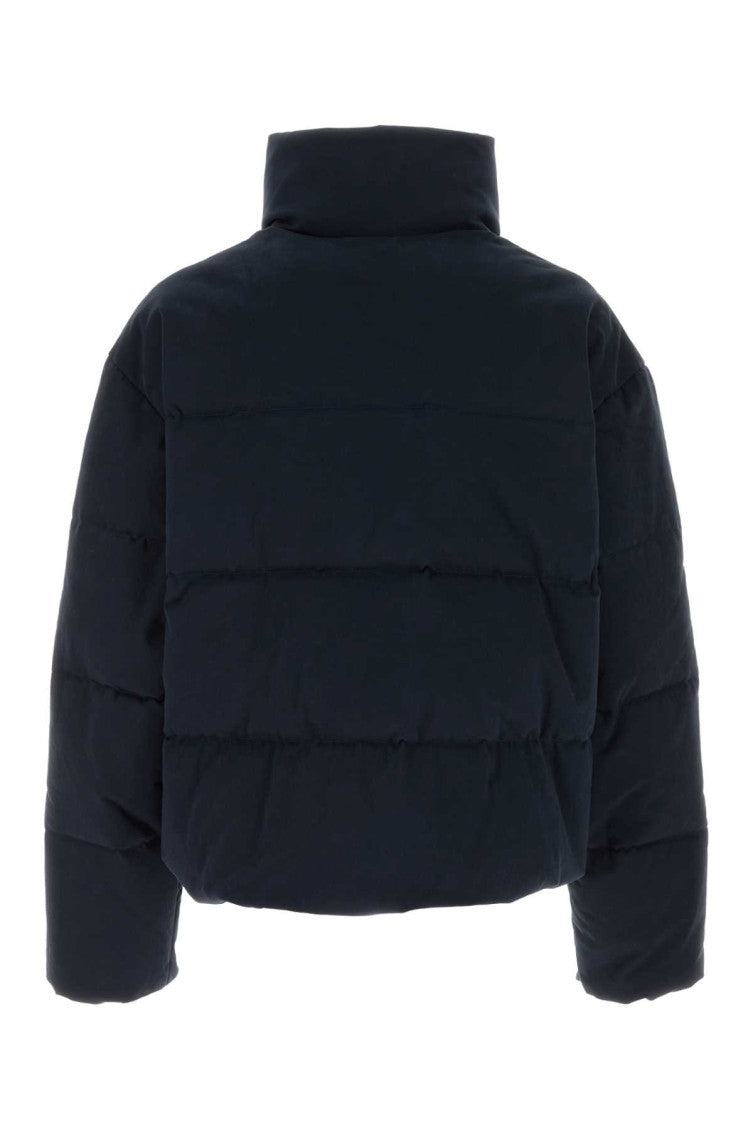 Blue High Neck Logo Jacket 2