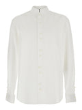 White Regular Solid Shirt 1