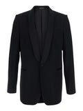 Black Tailored Tuxedo Blazer 1