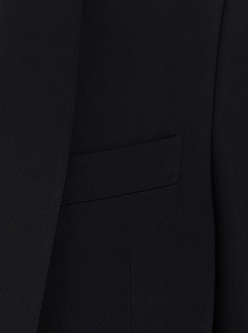 Black Tailored Tuxedo Blazer 3