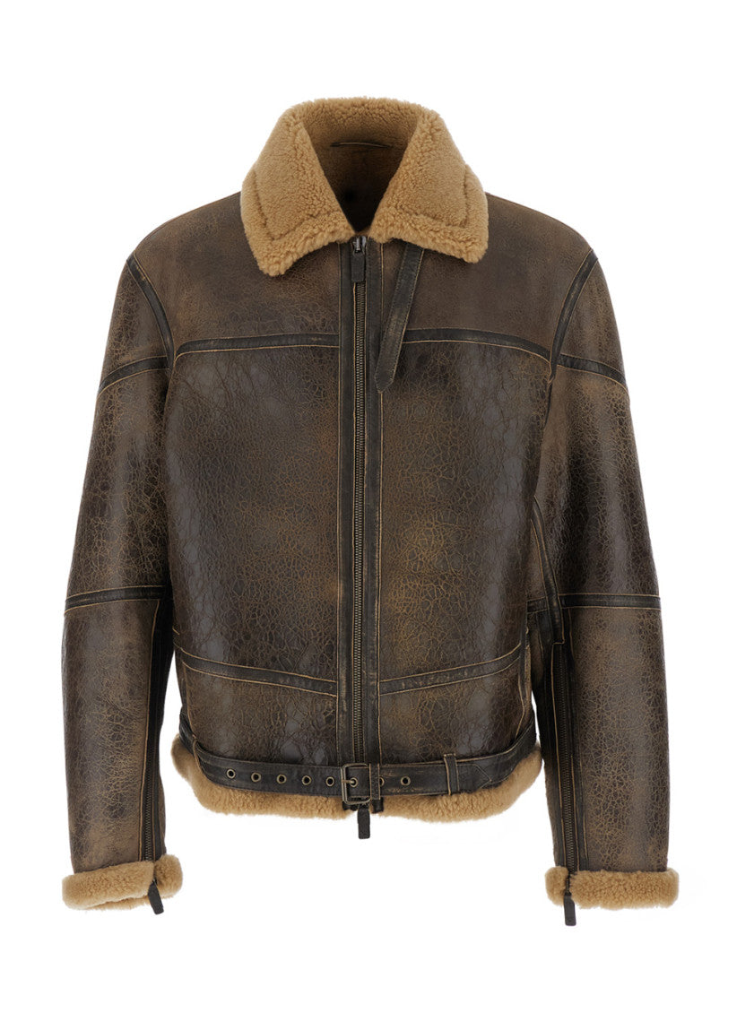 Brown Shirt Collar Jacket 1