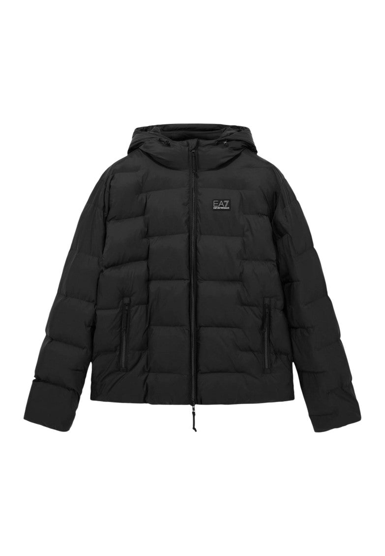 Black Quilted Regular Jacket 2