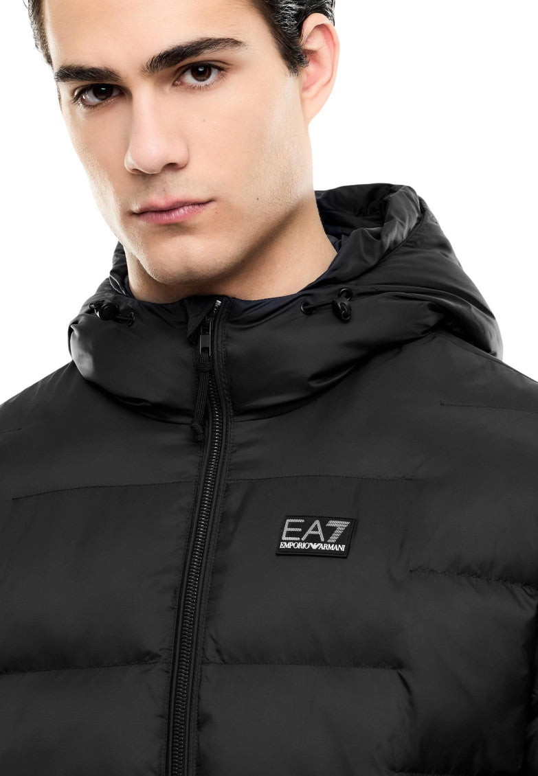 Black Quilted Regular Jacket 3