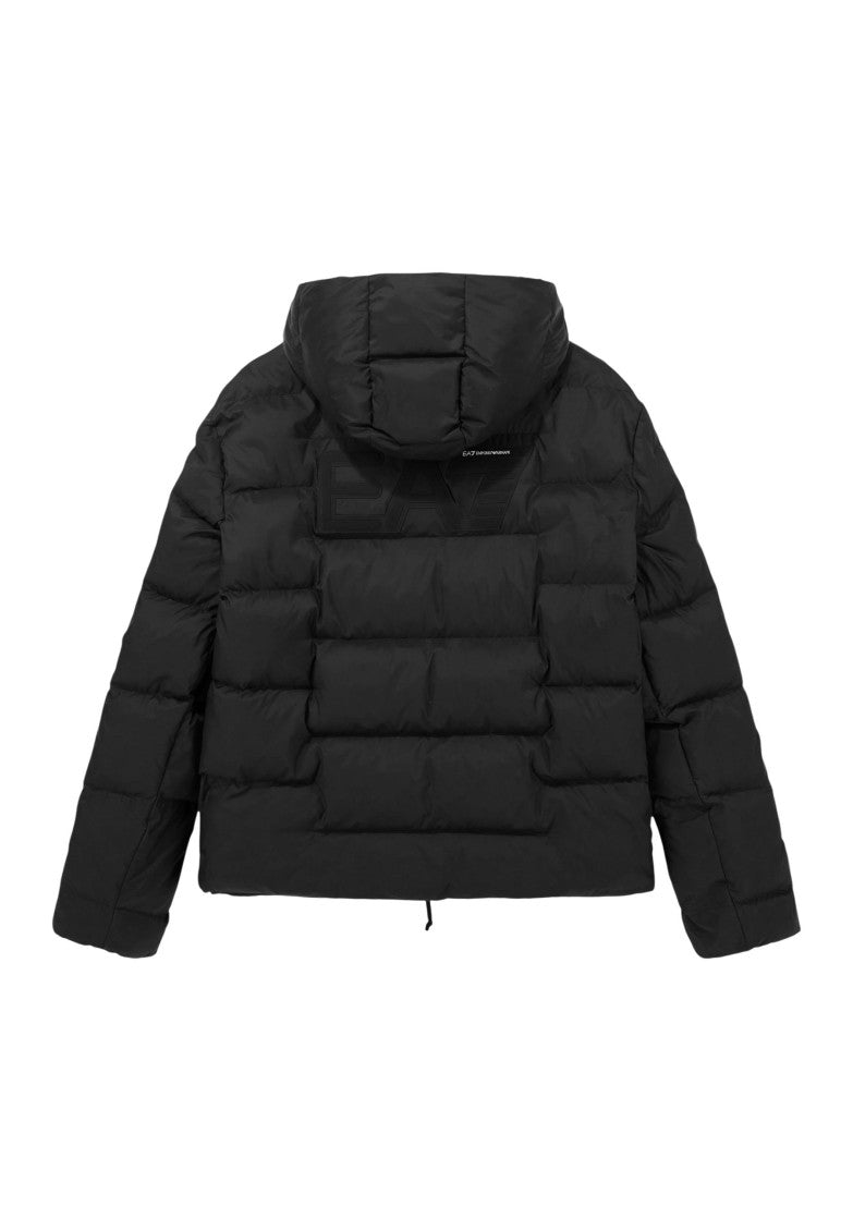 Black Quilted Regular Jacket 4