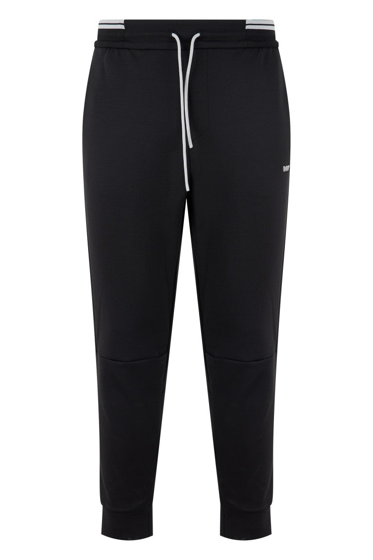Black Tapered Drawstring Joggers 1