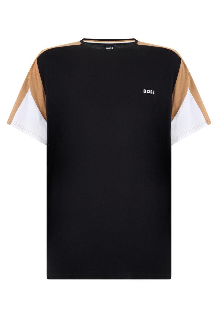 Black Color Block T-Shirt 1