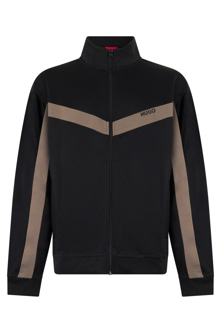 Black Mock Collar Sweatshirt 1