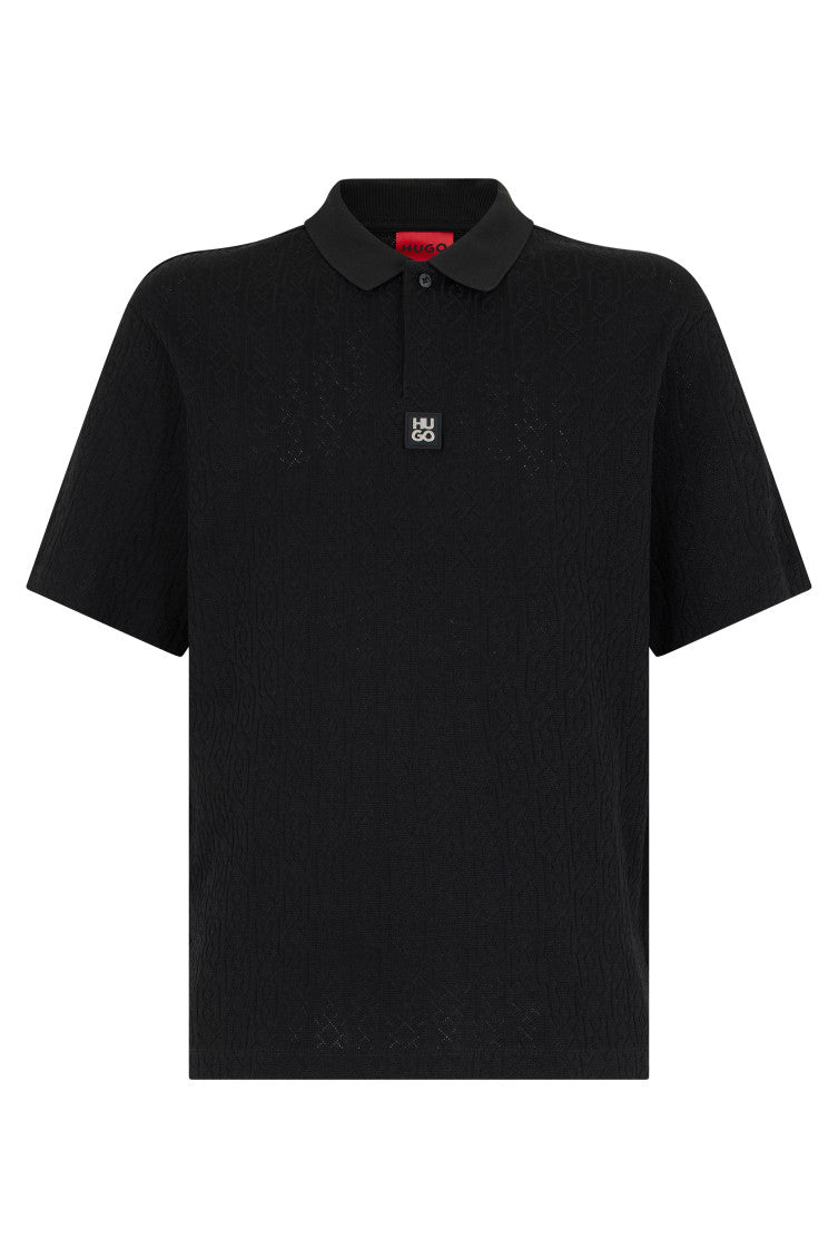 Black Shirt Collar Polo 1