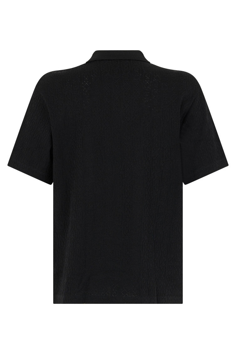 Black Shirt Collar Polo 2