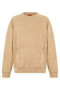 Beige Crew Neck Sweatshirt 1
