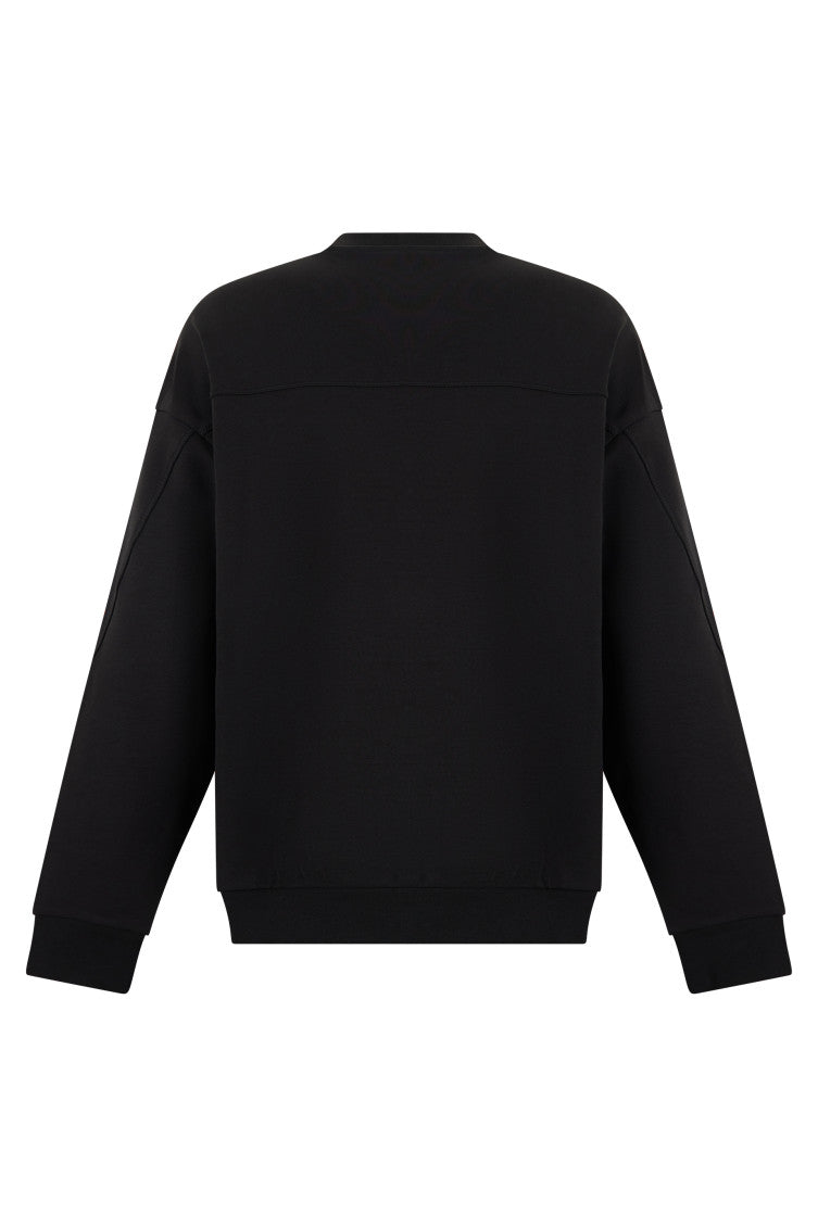 Black Crew Neck Sweatshirt 2