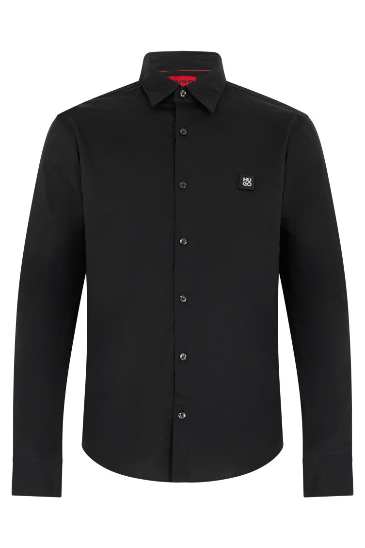 Black Slim Logo Shirt 1