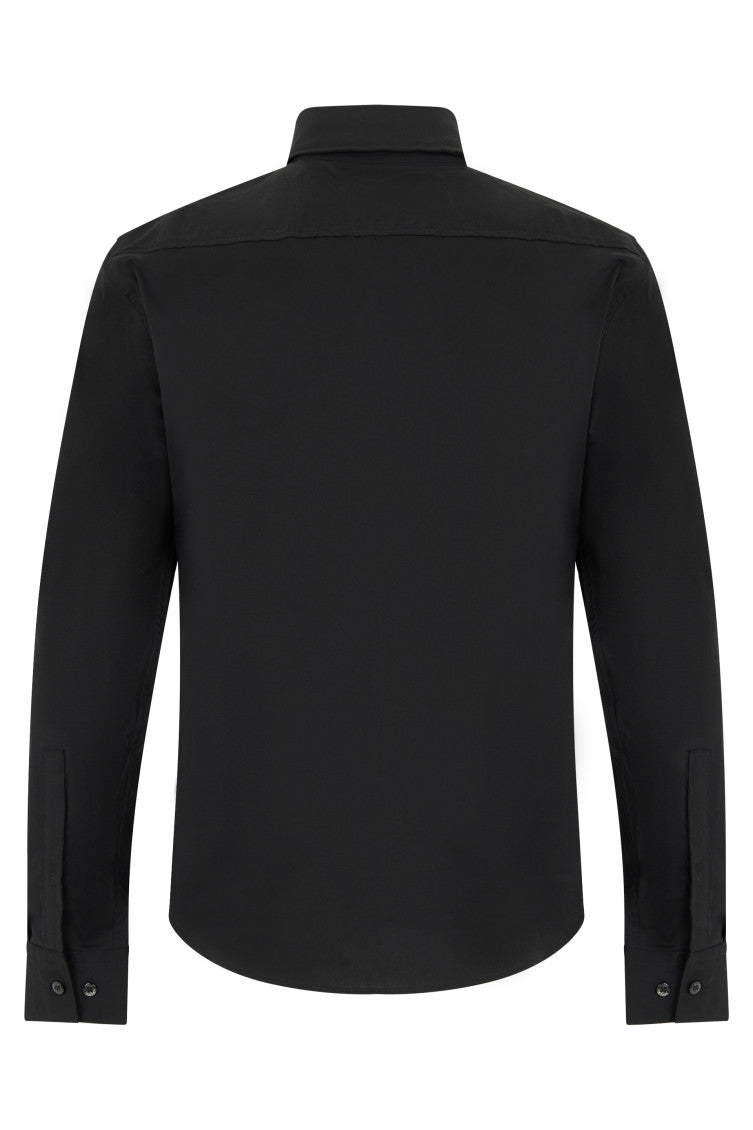 Black Slim Logo Shirt 2