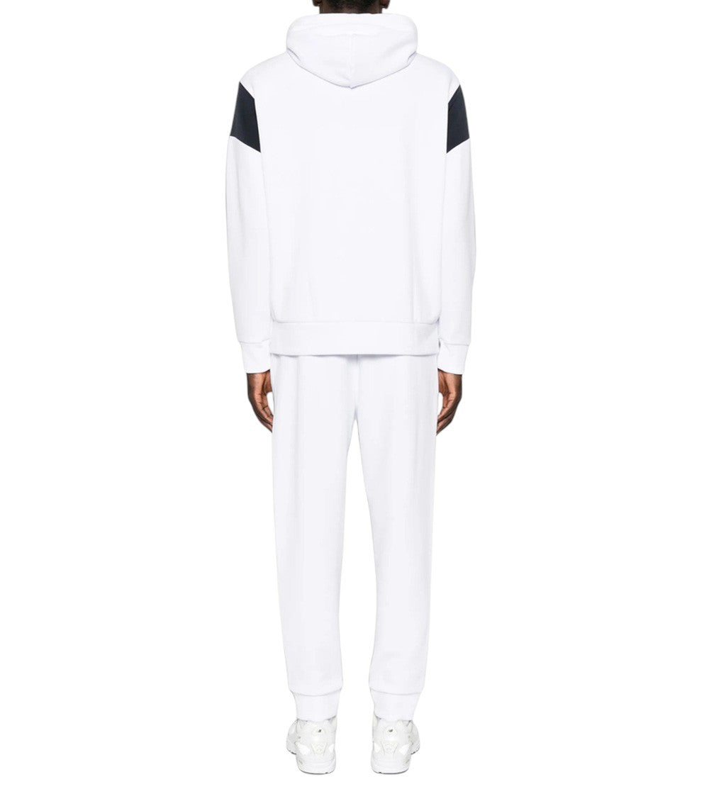White Cotton Logo Track Suit 2