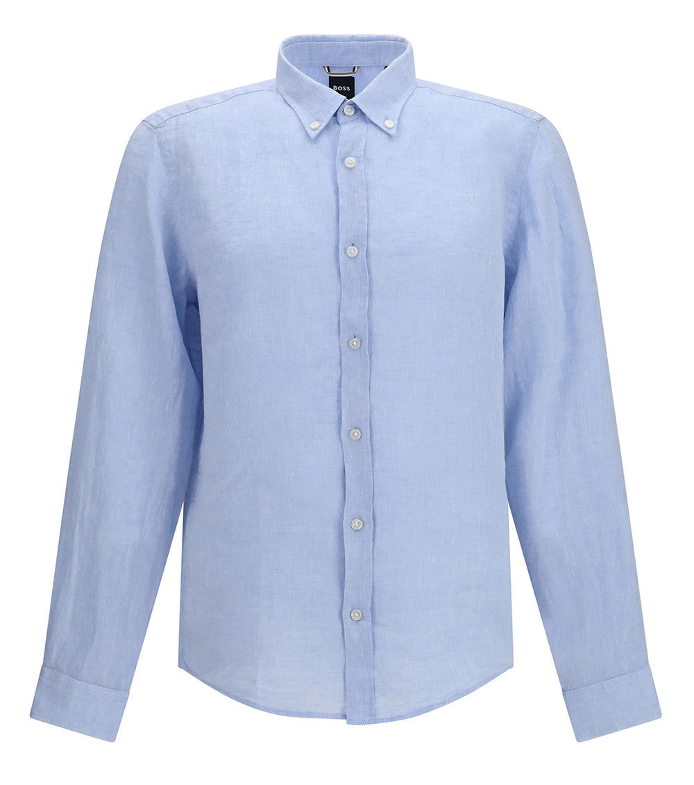 Light Blue Regular Solid Shirt 1