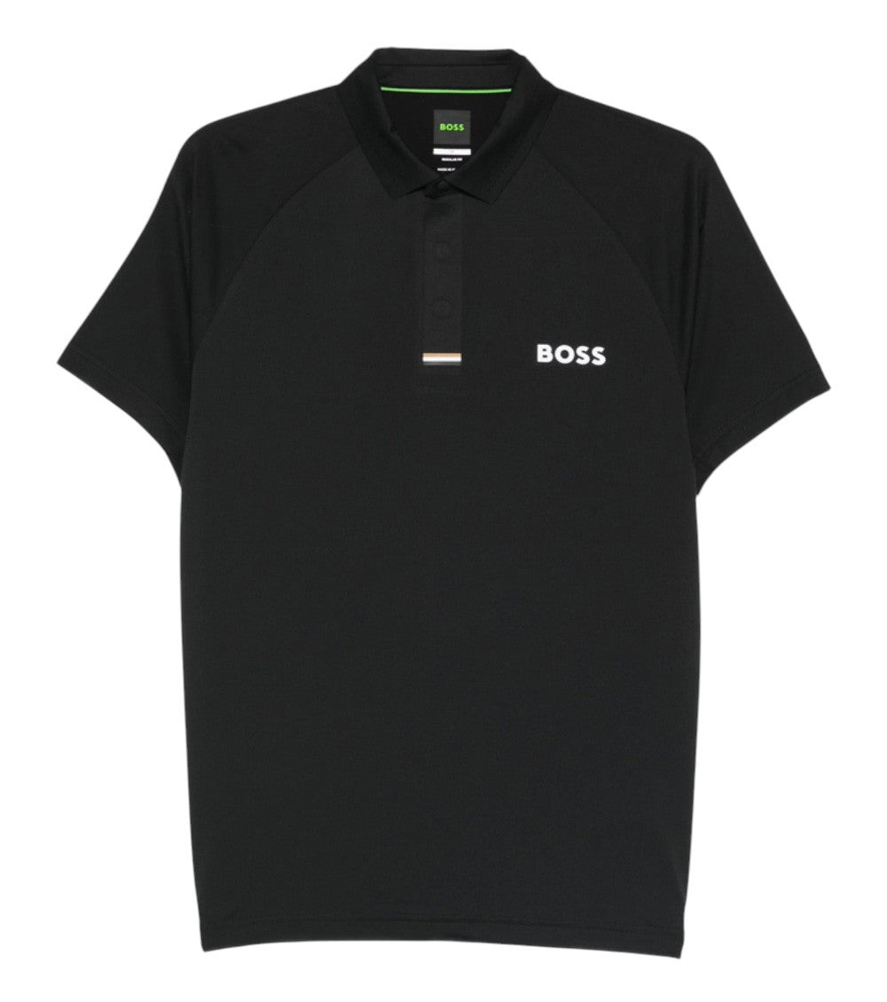 Black Logo Polo 1