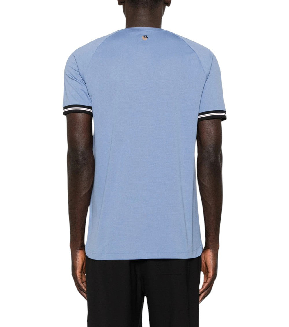Blue Logo Crew Neck T-Shirt 3