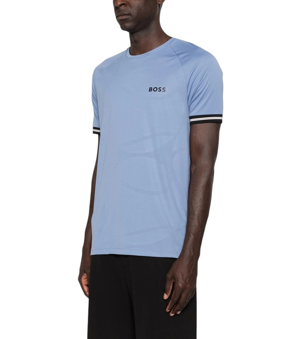Blue Logo Crew Neck T-Shirt 4