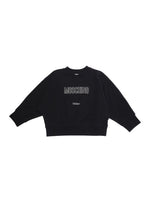 Girls Black Crewneck Sweatshirt 1