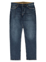 Blue Straight Mid Rise Jeans 1