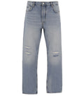 Light Blue Straight Mid Rise Jeans 1