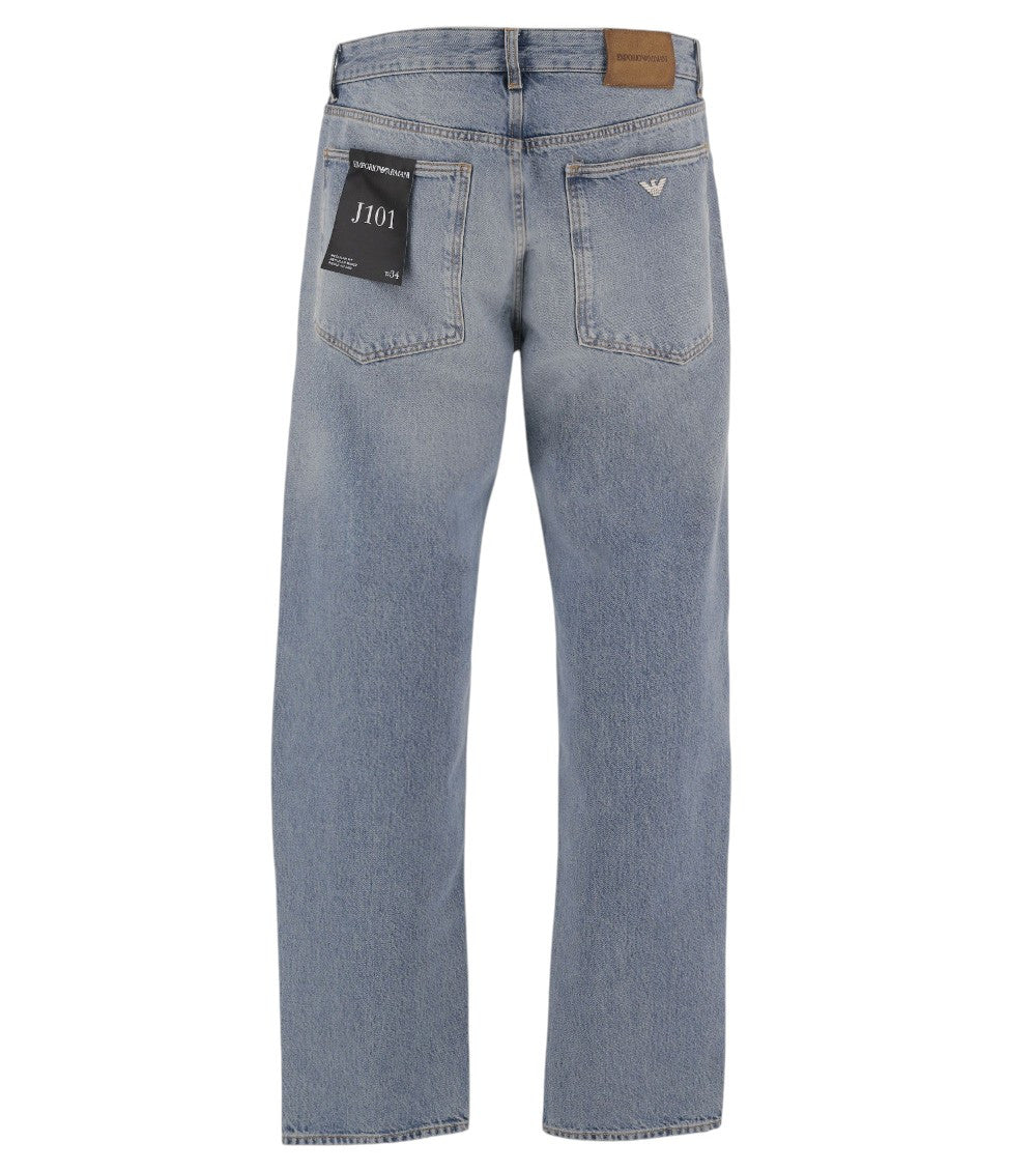 Light Blue Straight Mid Rise Jeans 2