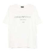 White Logo Crew Neck T-Shirt 1