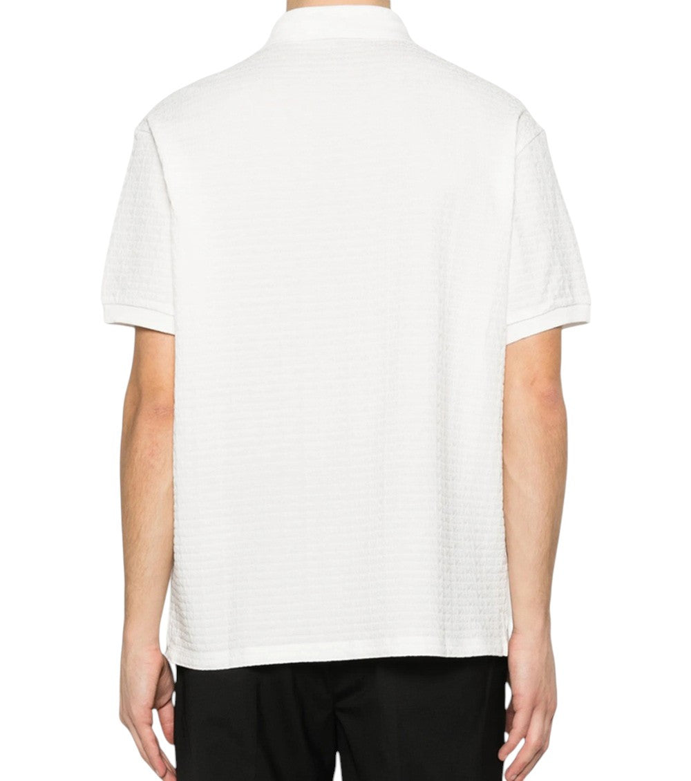 White Textured Polo 3