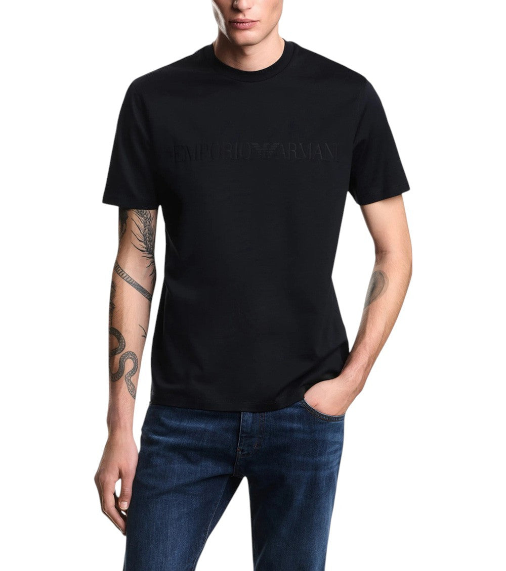 Black Logo Crew Neck T-Shirt 2