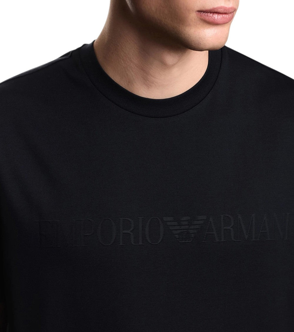 Black Logo Crew Neck T-Shirt 4