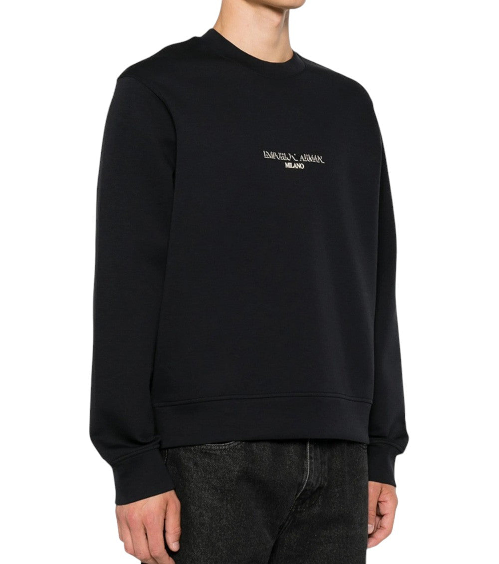 Black Logo Crew Neck Sweatshirt 4