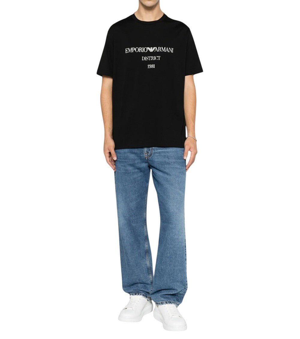 Black Logo Crew Neck T-Shirt 2