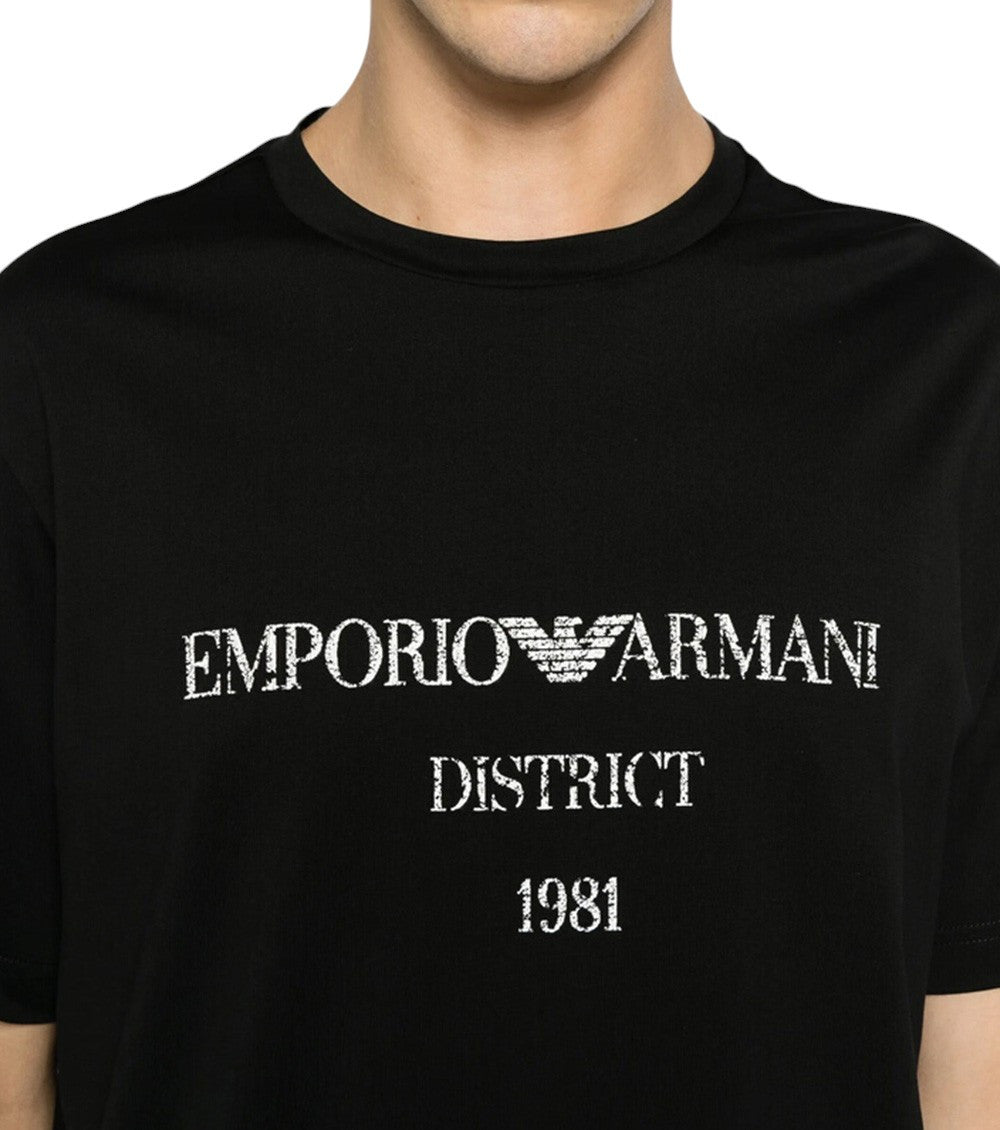 Black Logo Crew Neck T-Shirt 4