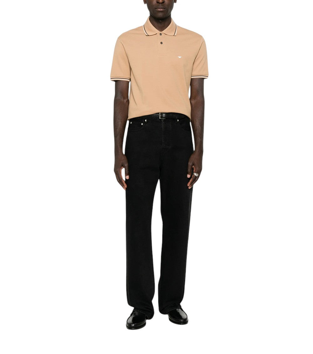 Beige Logo Polo 2