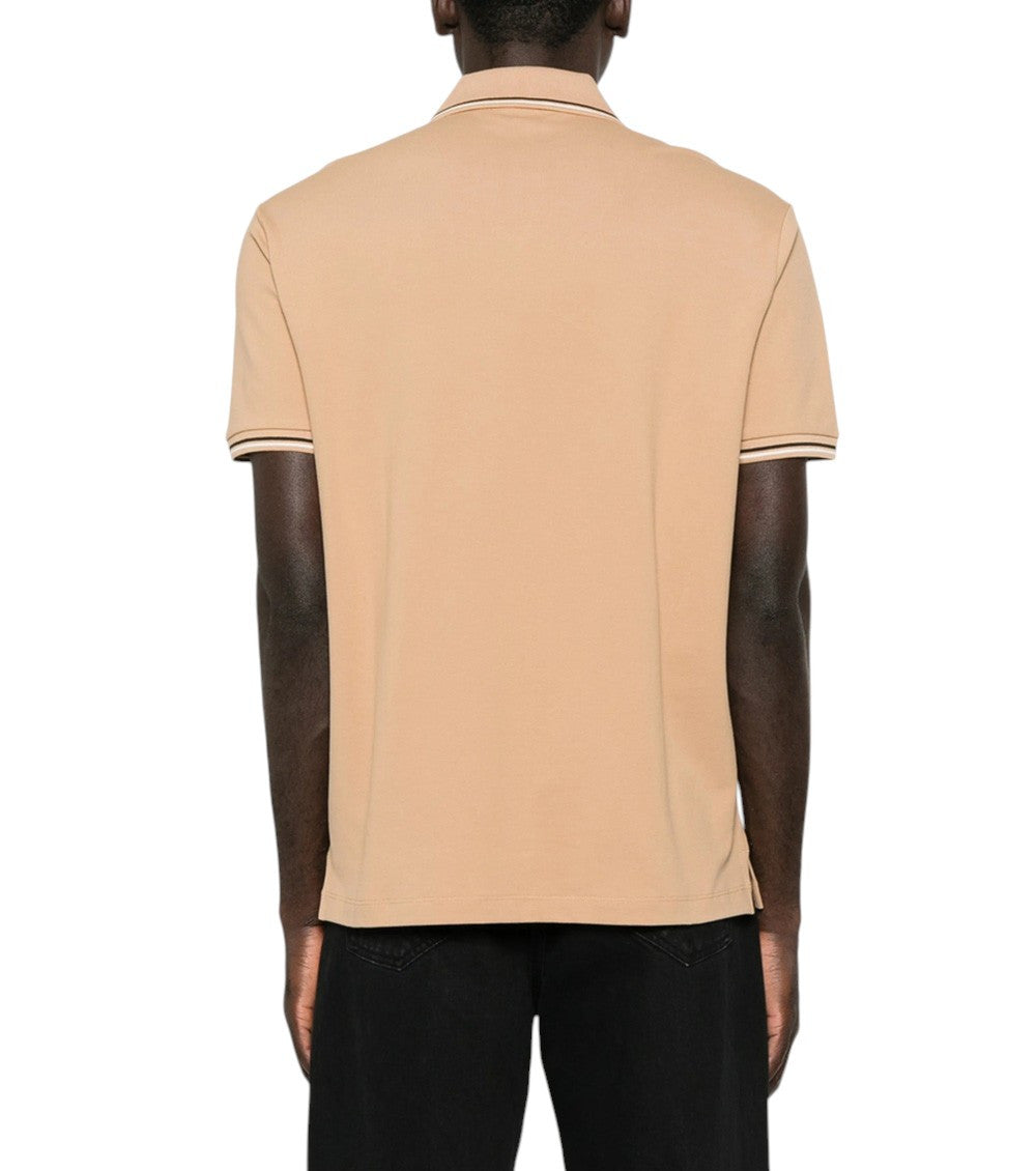 Beige Logo Polo 3