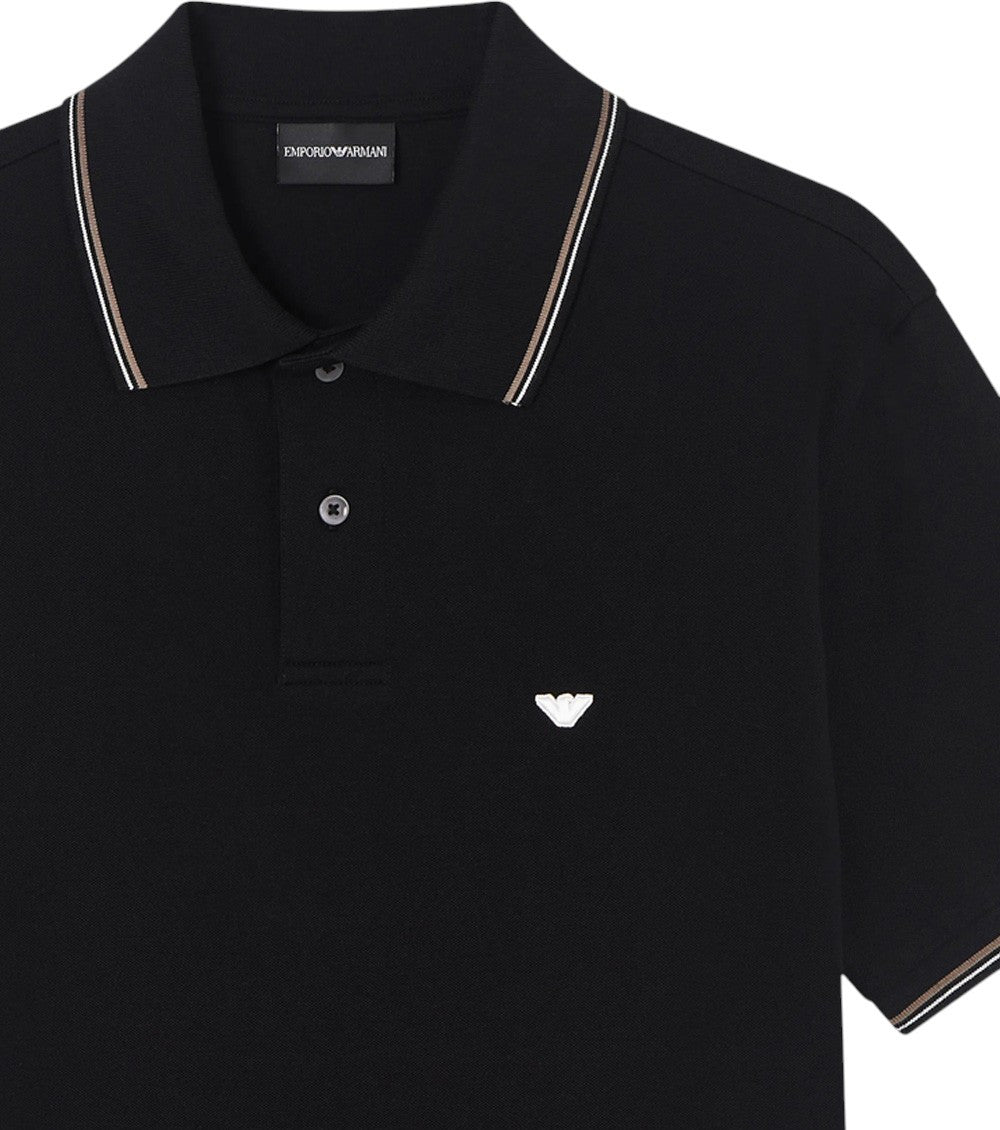 Black Logo Polo 3