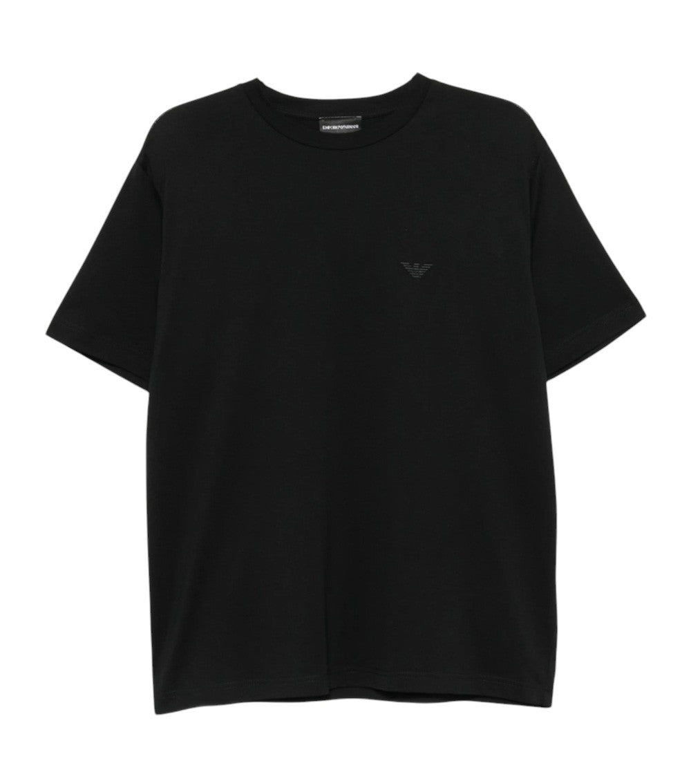 Black Logo Crew Neck T-Shirt 1