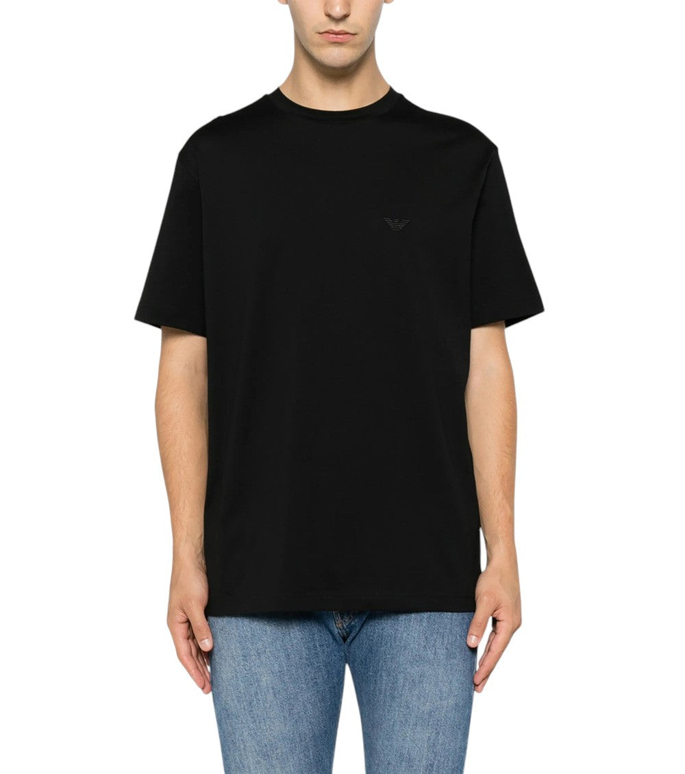 Black Logo Crew Neck T-Shirt 2