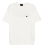 White Logo Crew Neck T-Shirt 1