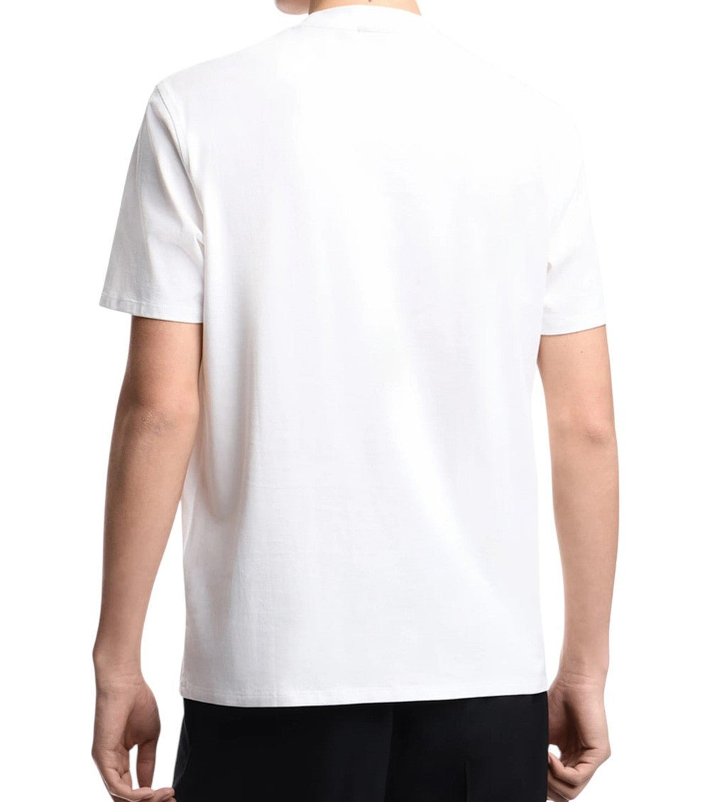 White Logo Crew Neck T-Shirt 3