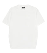 White Solid Crew Neck T-Shirt 1