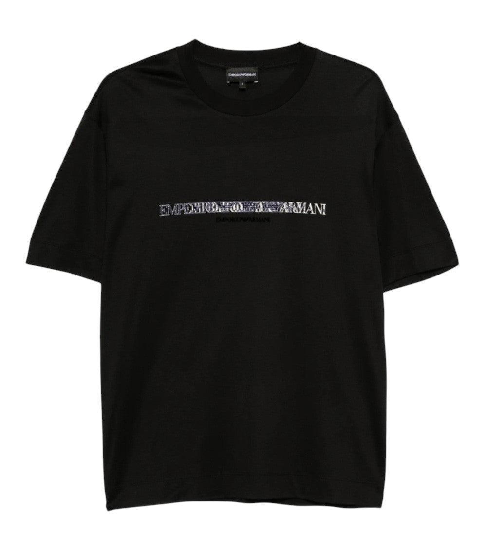 Black Logo Crew Neck T-Shirt 1