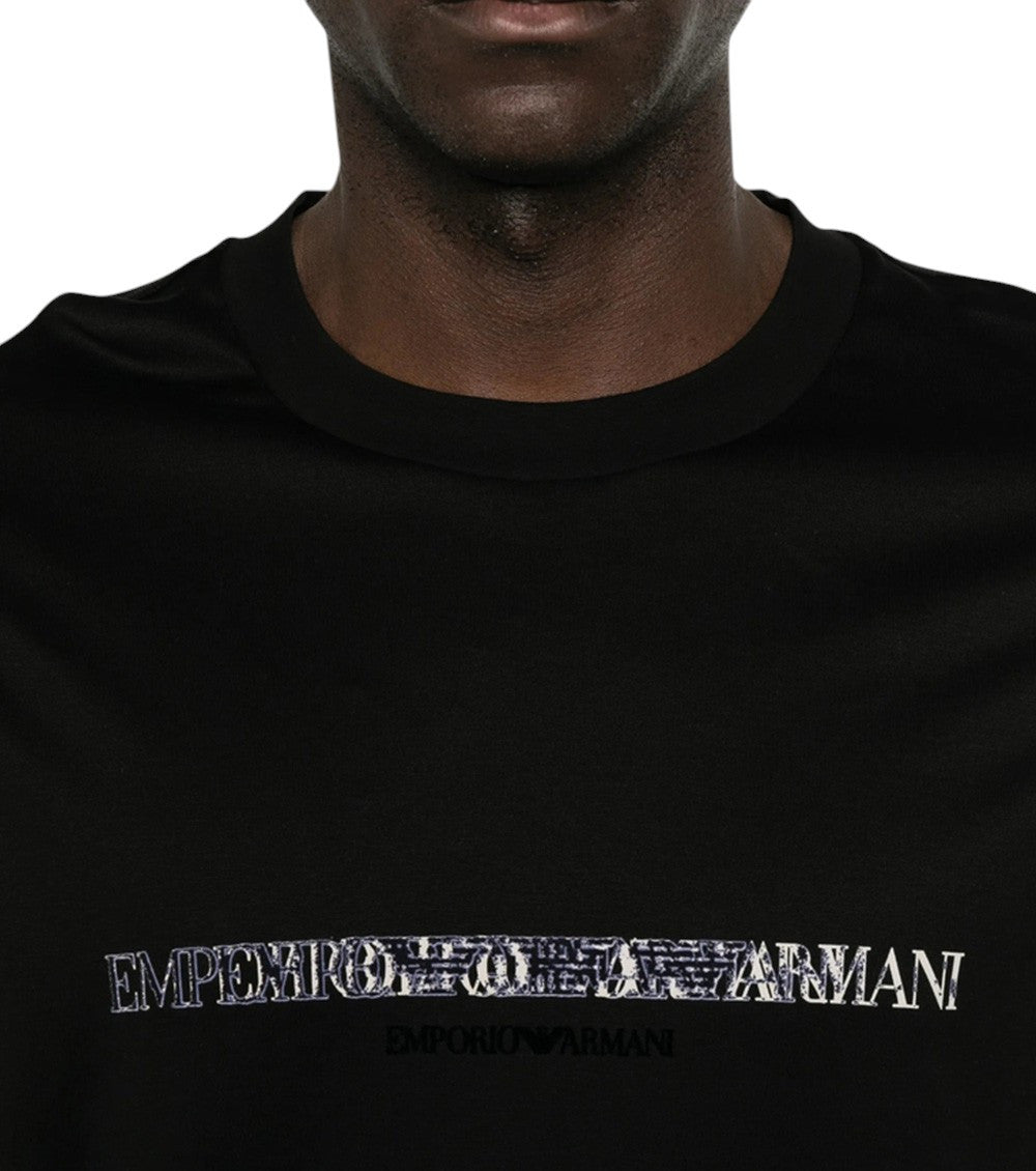 Black Logo Crew Neck T-Shirt 4