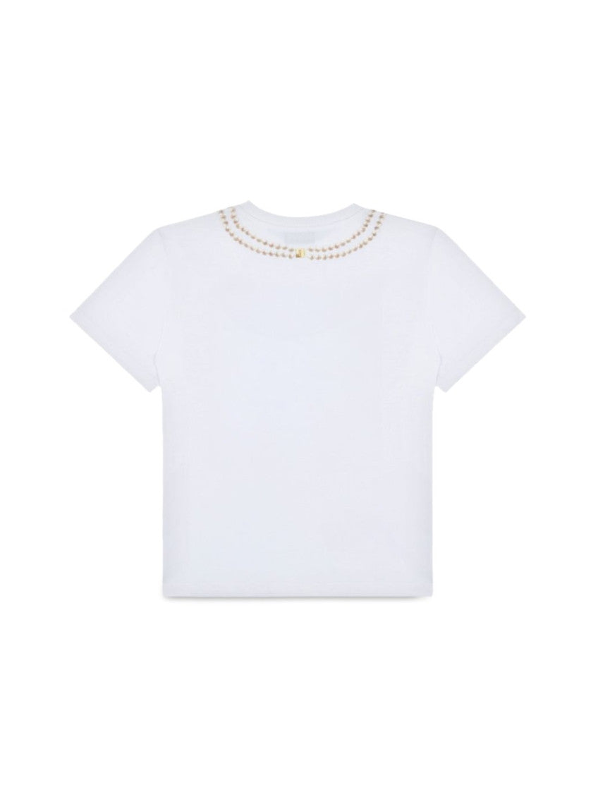 Girls White Graphic T-Shirt 2