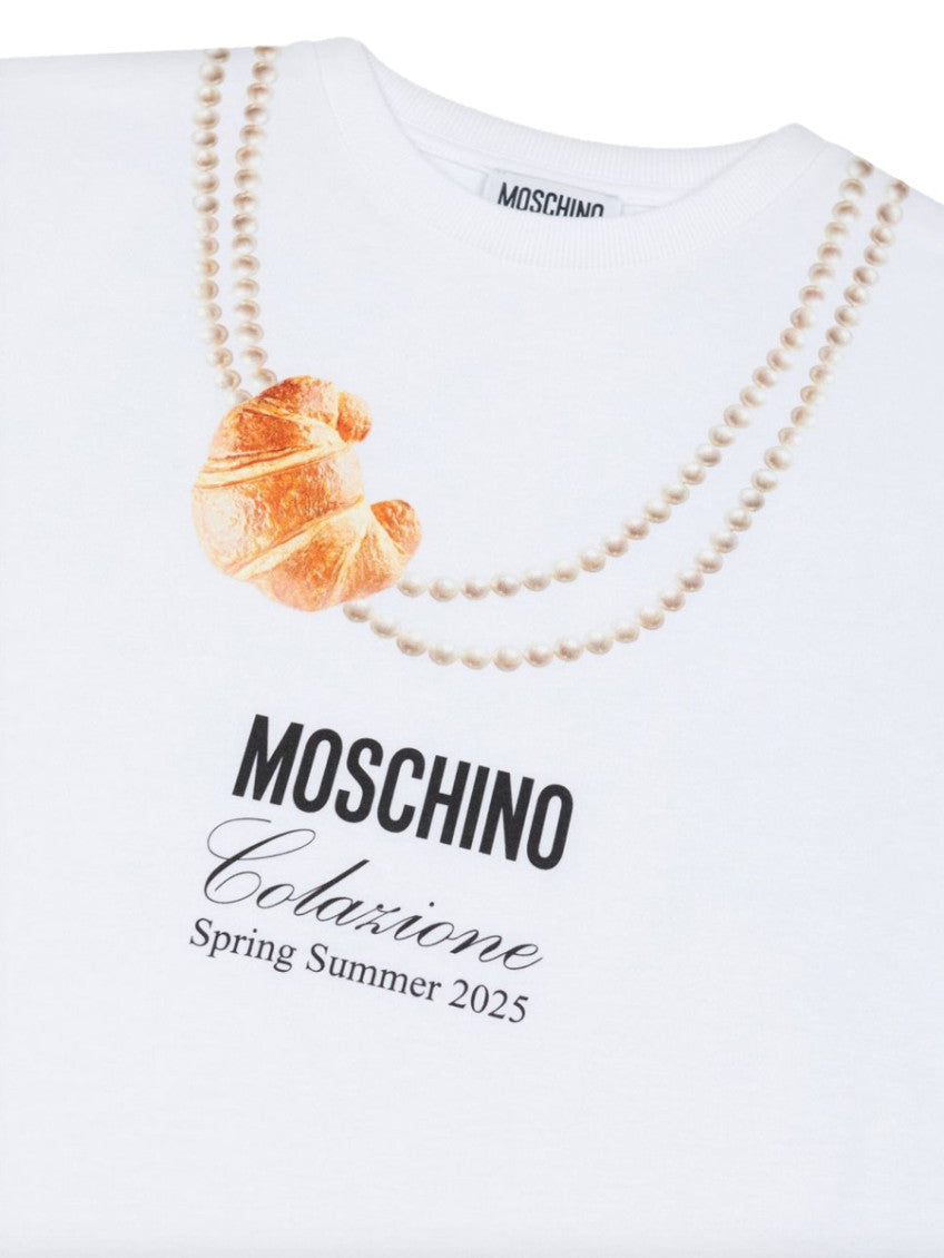 Girls White Graphic T-Shirt 3