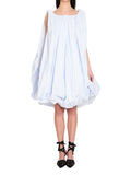 Light Blue Stripes Midi Dress 1