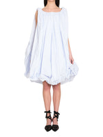 Light Blue Stripes Midi Dress 1