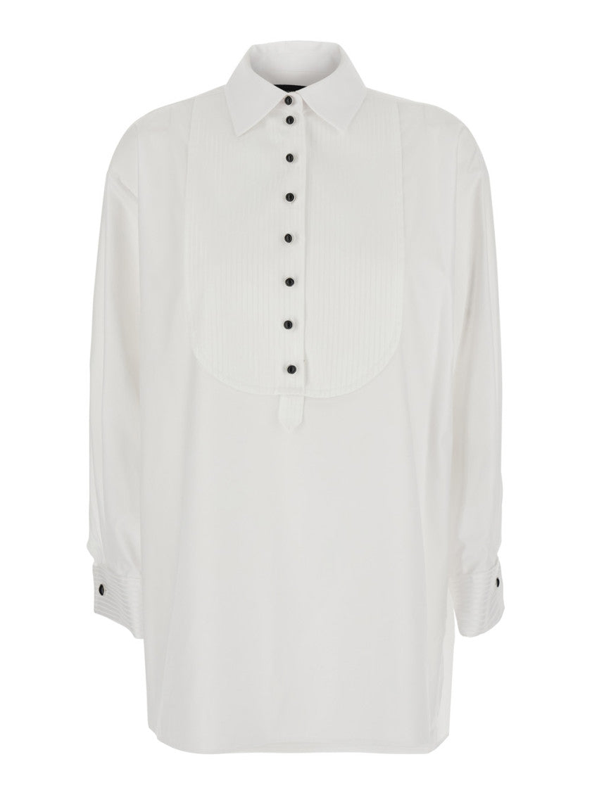 White Regular Solid Shirt 1