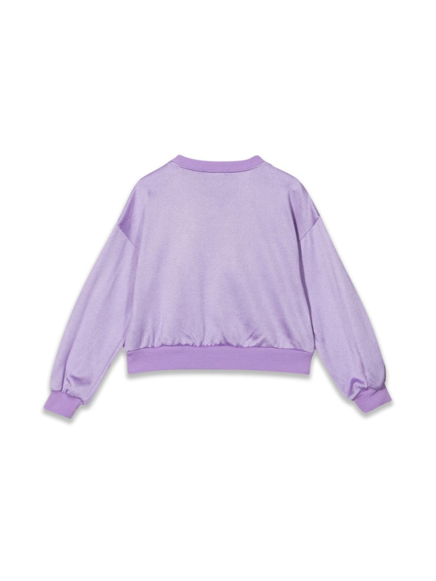 Girls Purple Graphic Sweatshirt 3
