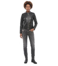 Black Band Collar Jacket 1